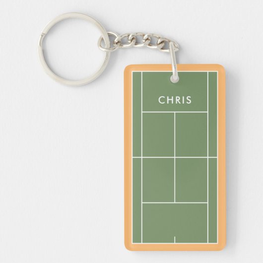 Persoonlijk tennisgeschenk sleutelhanger (Voorkant)