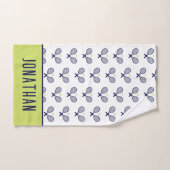 Persoonlijk tennispatroon Aangepaste naam Handdoek (Handdoek)