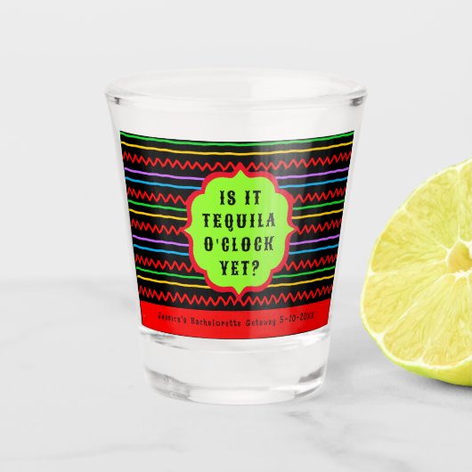 Persoonlijk Tequila O'Clock-evenement Shot Glas (Voorkant)