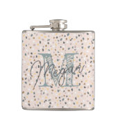 Persoonlijk Terrazzo Monogram Heupfles (Voorkant)