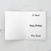 Persoonlijk Terug naar de 90s Retro Birthday-kaart Kaart (Binnen)