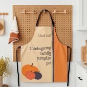 Persoonlijk Thanksgiving Familie Pompoen Chef-vol Schort