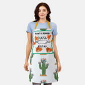 Persoonlijk Thanksgiving Nana Schort | Herfst Cact (Gedragen)