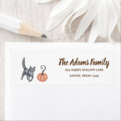 Persoonlijk Thanksgiving Pumpkin-feestlabel Etiket (Insitu)