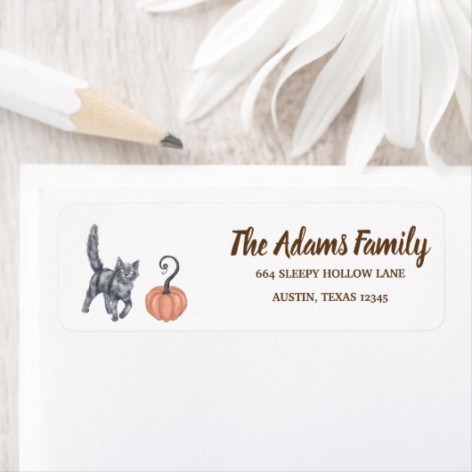Persoonlijk Thanksgiving Pumpkin-feestlabel Etiket (Insitu)