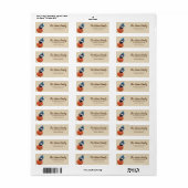 Persoonlijk Thanksgiving Pumpkin-feestlabel Etiket (Full Sheet)