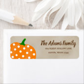 Persoonlijk Thanksgiving Pumpkin-feestlabel Etiket (Insitu)