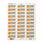 Persoonlijk Thanksgiving Pumpkin-feestlabel Etiket (Full Sheet)