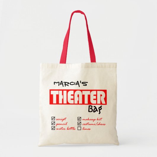 Persoonlijk theaterTas Tote Bag (Voorkant)