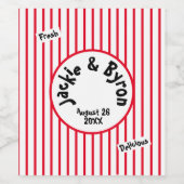 Persoonlijk Thema Popcorn Wijn Etiket (Enkel label)