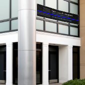 Persoonlijk thin Blue Line USA Vlag lang beeldsche Spandoek (Buitenkant Gebouw)