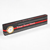 Persoonlijk Thin Red Line American Flag Decor Naambordje