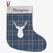Persoonlijk Thompson Tartan Check Pset Grote Kerstsok (Voorkant)