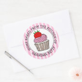 Persoonlijk thuis gebakken door ronde sticker (Envelop)