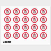 Persoonlijk thuis gebakken door ronde sticker (Vel)