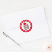 Persoonlijk thuis gebakken door ronde sticker (Envelop)