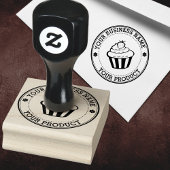 Persoonlijk thuislogo op maat rubberstempel