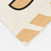 Persoonlijk Tigergestreepte Bruine Crème Esthetisc Fleece Deken (Hoek)