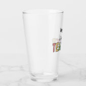 Persoonlijk toekomstig leraar kleurrijk geluid glas (Rechts)