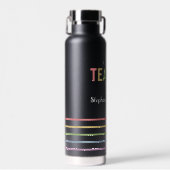 Persoonlijk toekomstig leraar kleurrijk geluid waterfles (Voorkant)