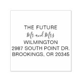 Persoonlijk Toekomstig Retouradres Meneer en Mevro Zelfinktende Stempel (Design)