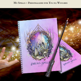 Persoonlijk Toverboek voor Tienerheks Grimoire Notitieboek