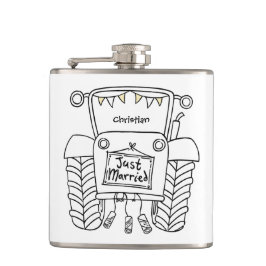 Persoonlijk Tractor Landelijke Trouwcadeau Heupfles