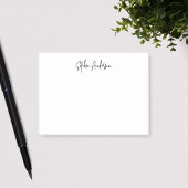 Persoonlijk trendy modern script minimalistisch post-it® notes