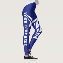 Persoonlijk Tribal Star Design Navyblauw Leggings