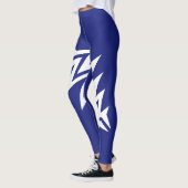 Persoonlijk Tribal Star Design Navyblauw Leggings (Links)
