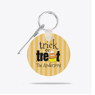 Persoonlijk trick-or-treat Halloween-feest Sleutelhanger