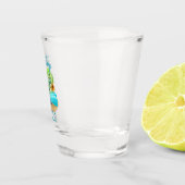 Persoonlijk Tropisch Eiland Shot Glas (Rechts)