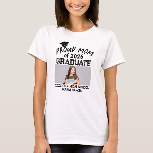 Persoonlijk trots moeder van afgestudeerde T-shirt (Voorkant)