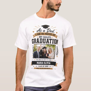 Persoonlijk trots vader afstudeerproduct op maat t-shirt