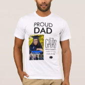 Persoonlijk trots vader van | Foto Collage T-shirt (Voorkant)