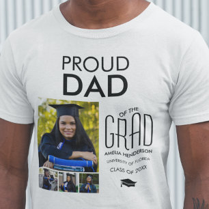 Persoonlijk trots vader van Foto Collage T-shirt