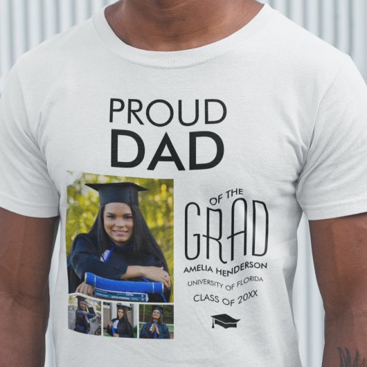 Persoonlijk trots vader van | Foto Collage T-shirt