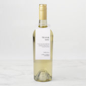 Persoonlijk trouwcadeau feest gastvrouw cadeau flessenhanger (Op fles)