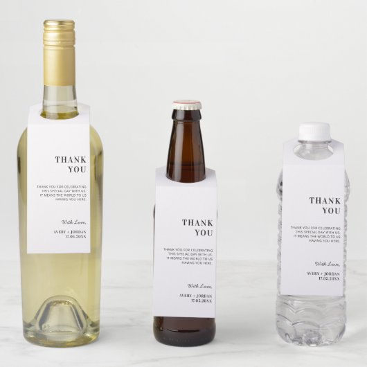 Persoonlijk trouwcadeau feest hostess cadeau flessenhanger (In situ)