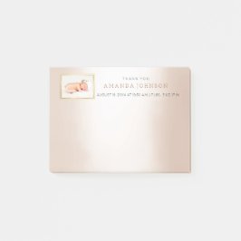 Persoonlijk trouwcadeau voor baby bedankje post-it® notes