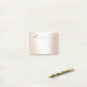 Persoonlijk trouwcadeau voor baby bedankje post-it® notes (Op bureau)