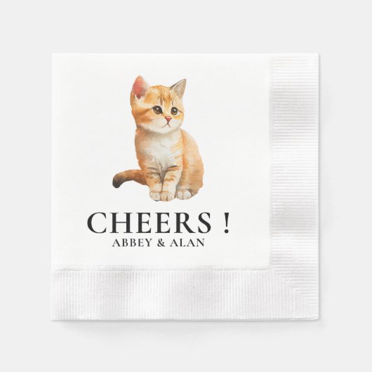 Persoonlijk Trouwhuwelijk Paar Monogram Trouwhuwel Servet (Voorkant)