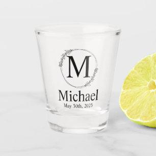 Persoonlijk Trouwmonogram Shot Glas