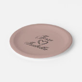 Persoonlijk Trouwrood Papieren Bordje (Gekanteld)