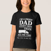 Persoonlijk Trucker Dad Kinder T-shirt (Voorkant)