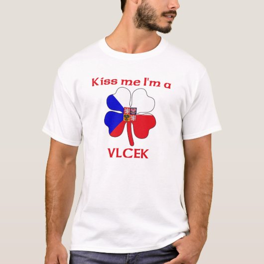 Persoonlijk Tsjechisch Kus Ik ben Vlcek T-shirt (Voorkant)
