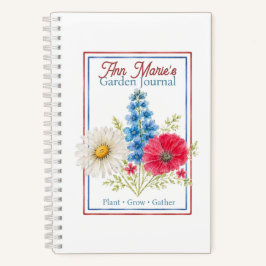 Persoonlijk Tuindagboek | Waterverf Floral Notitieboek