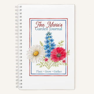 Persoonlijk Tuindagboek | Waterverf Floral Notitieboek
