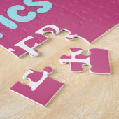 Persoonlijk Turnmeisje,Ik Hou Van Turnen Legpuzzel (Zijkant)
