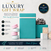 Persoonlijk Turquoise Inpakpapier